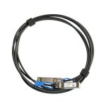 Cable de fibra óptica e InfiniBand Mikrotik de 3 metros, compatible con SFP/SFP+/SFP28, en color negro. SKU XS+DA0003.