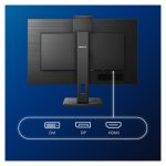 Monitor Philips S Line modelo 272S1MH/00, 27 pulgadas LED, resolución 1920 x 1080 píxeles, color negro SKU 272S1MH/00