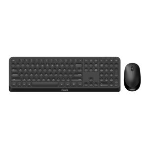 Philips 3000 series SPT6307B/16, teclado universal RF inalámbrico QWERTY en inglés, color negro. SKU: SPT6307B/16