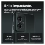 Motorola moto g55 5G con pantalla de 16,5 cm (6.49 pulgadas), SIM doble, Android 14, USB Tipo C, 8 GB RAM, 256 GB almacenamiento, batería 5000 mAh, color gris. SKU: PB5U0013SE