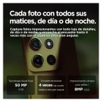 Smartphone Motorola Moto G15 en color verde con pantalla de 6.72 pulgadas, 8 GB de RAM, 512 GB de almacenamiento, batería de 5200 mAh y soporte para doble SIM. SKU PB6E0028ES.