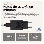 Motorola TurboPower, cargador universal negro de 33W para corriente alterna con carga rápida, SKU PG38C06448