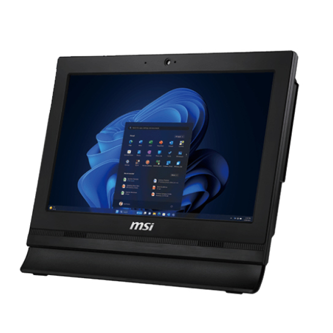 MSI Pro AP162T Todo en Uno con Pantalla Táctil y 256GB SSD MSI Pro AP162T Intel® N N100 de 39.6 cm (15.6 pulgadas) 1920 x 1080 pixeles, pantalla táctil, 4 GB DDR4-SDRAM, 256 GB SSD, Windows 11 Pro, Wi-Fi 6, negro. SKU: 00-A60211-008