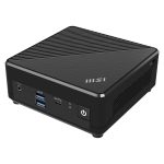 Barebone MSI Cubi N ADL-047BES con tamaño compacto de 0,69 litros en color negro y procesador Intel N100, SKU 00-B0A911-047