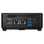 Barebone MSI Cubi N ADL-047BES con tamaño compacto de 0,69 litros en color negro y procesador Intel N100, SKU 00-B0A911-047