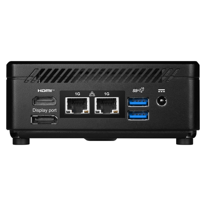 MSI Cubi N ADL-047BES 0,69 l tamaño PC Negro N100 2 MSI Cubi N ADL-047BES mini PC negro vista lateral