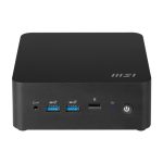 MSI Cubi NUC 1M Mini PC negro con procesador Intel Core 3 100U, almacenamiento HDD+SSD, SKU 00B0B111-208