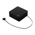 MSI Cubi NUC 1M Mini PC negro con procesador Intel Core 3 100U, almacenamiento HDD+SSD, SKU 00B0B111-208