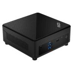 MSI Cubi 5 12M-407BEU en color negro, un mini PC de 0.66L de tamaño con procesador Intel i3-1215U, SKU 936-B0A811-407