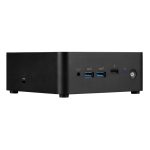 Imagen del MSI Cubi NUC 1MG-014BEU mini PC en color negro con procesador Intel SoC, SKU 936-B0B111-089
