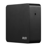 Imagen del MSI Cubi NUC 1MG-014BEU mini PC en color negro con procesador Intel SoC, SKU 936-B0B111-089