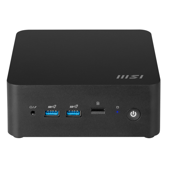 MSI Cubi mini PC con procesador Intel SoC color negro Imagen del MSI Cubi NUC 1MG-014BEU mini PC en color negro con procesador Intel SoC, SKU 936-B0B111-089