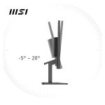 Pantalla MSI Pro MP2412 de 23.8 pulgadas con resolución 1920 x 1080 Pixeles Full HD en color negro, SKU 9S6-3BA9CH-044