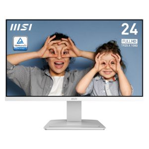 Imagen del MSI Pro MP2412W monitor para PC de 23.8 pulgadas con resolución 1920 x 1080 Pixeles Full HD LCD en color blanco, SKU 9S6-3BA9CH-074