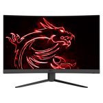 Imagen del monitor MSI G27CQ4 E2 de 27 pulgadas con resolución 2560 x 1440 píxeles en color negro. SKU 9S6-3CB01T-027.