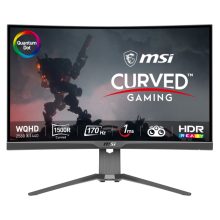 MSI MAG 275CQRF QD, pantalla para PC de 27 pulgadas, resolución 2560 x 1440 Pixeles, Wide Quad HD, color negro, SKU 9S6-3CD24T-001