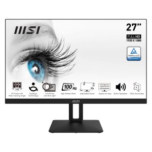Monitor MSI Pro MP271AP para PC, Full HD 1920 x 1080 Pixeles, pantalla LCD de 27 pulgadas en color negro, SKU 9S6-3PA29T-068