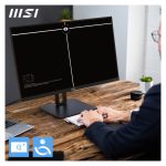 Monitor MSI Pro MP245PG de 60,5 cm (23.8 pulgadas) con resolución 1920 x 1080 pixeles Full HD, modelo SKU 9S6-3PC19M-007 en color negro