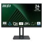 Monitor MSI Pro MP245PG de 60,5 cm (23.8 pulgadas) con resolución 1920 x 1080 pixeles Full HD, modelo SKU 9S6-3PC19M-007 en color negro