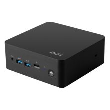 MSI Cubi NUC 1MG-263EU, Intel Core 5 120U, 16GB DDR5-SDRAM, 512GB SSD, Windows 11 Pro, Mini PC Negro muestra una computadora compacta y poderosa, SKU 9S6-B0B111-263.