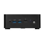 MSI Cubi NUC 1MG-263EU, Intel Core 5 120U, 16GB DDR5-SDRAM, 512GB SSD, Windows 11 Pro, Mini PC Negro muestra una computadora compacta y poderosa, SKU 9S6-B0B111-263.
