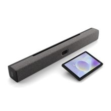 Neat Bar Gen2 y Pad de 20,3 cm para videoconferencia, color gris, con soporte Bluetooth, SKU NEATBAR2BUNEU