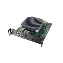 Imagen del NEC MPi4 MediaPlayer Kit en colores negro y verde, con 4 GB de LPDDR2-SDRAM y 32 GB de eMMC. SKU 100015639