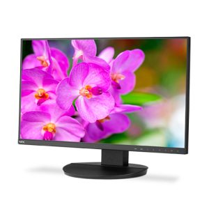 NEC MultiSync EA241F-BK LED display de 24 pulgadas, resolución 1920 x 1080 píxeles, Full HD, color negro, modelo 60004786. Ideal para profesionales y entusiastas tecnológicos que buscan calidad de imagen y rendimiento.