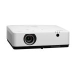 Proyector NEC ME383W en blanco con resolución WXGA (1280x800), 3800 lúmenes ANSI y tecnología 3LCD. SKU: 60005220
