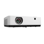 Proyector NEC ME383W en blanco con resolución WXGA (1280x800), 3800 lúmenes ANSI y tecnología 3LCD. SKU: 60005220