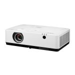Proyector NEC ME383W en blanco con resolución WXGA (1280x800), 3800 lúmenes ANSI y tecnología 3LCD. SKU: 60005220