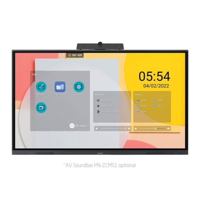 Sharp PN-L862B pizarra blanca interactiva 2,18 m (86″) 3840 x 2160 Pixeles Pantalla táctil Negro 1 Sharp PN-L862B pizarra blanca interactiva de 86 pulgadas con pantalla táctil 4K