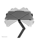 Neomounts DS20-425BL2 brazo de monitor con soporte para portátil, compatible con pantallas de 17 a 27 pulgadas, ideal para ahorrar espacio