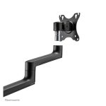 Neomounts DS20-425BL2 brazo de monitor con soporte para portátil, compatible con pantallas de 17 a 27 pulgadas, ideal para ahorrar espacio