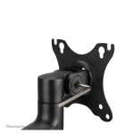 Neomounts DS20-425BL2 brazo de monitor con soporte para portátil, compatible con pantallas de 17 a 27 pulgadas, ideal para ahorrar espacio
