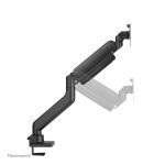 Brazo de monitor Neomounts DS70-450BL1, compatible con pantallas de 17 a 42 pulgadas, resorte de gas y tope a 180°.