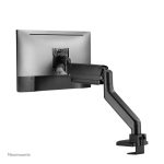 Brazo de monitor Neomounts DS70-450BL1, compatible con pantallas de 17 a 42 pulgadas, resorte de gas y tope a 180°.