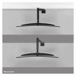 Brazo de monitor Neomounts DS70PLUS-450BL1 ajuste 17-49 pulgadas con resorte de gas y Topfix