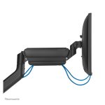 Brazo de monitor Neomounts DS70PLUS-450BL1 ajuste 17-49 pulgadas con resorte de gas y Topfix