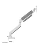 Brazo de monitor Neomounts DS70PLUS-450WH1 con resorte de gas, Topfix y capacidad para monitores de 17 a 49 pulgadas