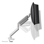Brazo de monitor Neomounts DS70PLUS-450WH1 con resorte de gas, Topfix y capacidad para monitores de 17 a 49 pulgadas