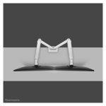 Brazo de monitor Neomounts DS70S-950WH2 con soporte para monitores de 17-35 pulgadas, tecnología de resorte de gas y tope a 180 grados