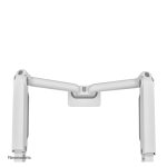 Brazo de monitor Neomounts DS70S-950WH2 con soporte para monitores de 17-35 pulgadas, tecnología de resorte de gas y tope a 180 grados