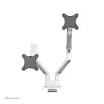 Brazo de monitor Neomounts DS70S-950WH2 con soporte para monitores de 17-35 pulgadas, tecnología de resorte de gas y tope a 180 grados
