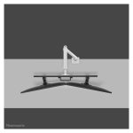 Soporte de monitor Neomounts con resorte de gas, compatible con pantallas de 17 a 32 pulgadas y función Topfix. SKU: DS75S-950WH2.