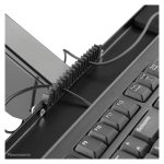 Soporte de sobremesa Neomounts DS90-325BL1 para puesto de trabajo de pie y sentado con resorte de gas, ideal para monitores de 17 a 32 pulgadas