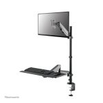 Soporte de sobremesa Neomounts DS90-325BL1 para puesto de trabajo de pie y sentado con resorte de gas, ideal para monitores de 17 a 32 pulgadas