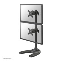 Soporte de monitor doble Neomounts FPMA-D700DDV para pantallas de 10 a 27 pulgadas, ideal para oficinas y estaciones de trabajo