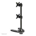 Soporte de monitor doble Neomounts FPMA-D700DDV para pantallas de 10 a 27 pulgadas, ideal para oficinas y estaciones de trabajo