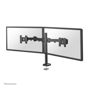 Vista del brazo de monitor dual Neomounts FPMA-D960DG, ajustable, para pantallas de 10 a 27 pulgadas, SKU FPMA-D960DG